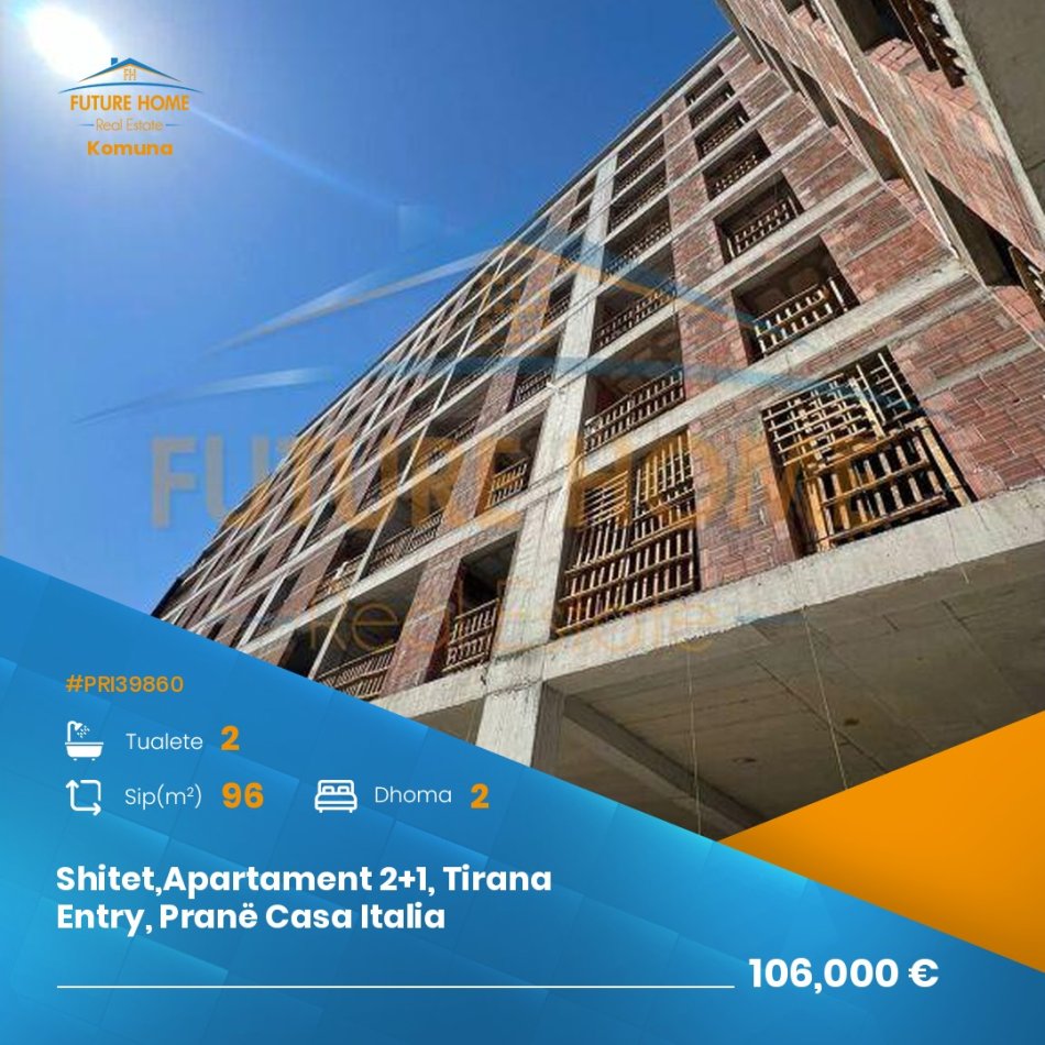 Apartament 2+1 për Shitje, Tirana Entry
