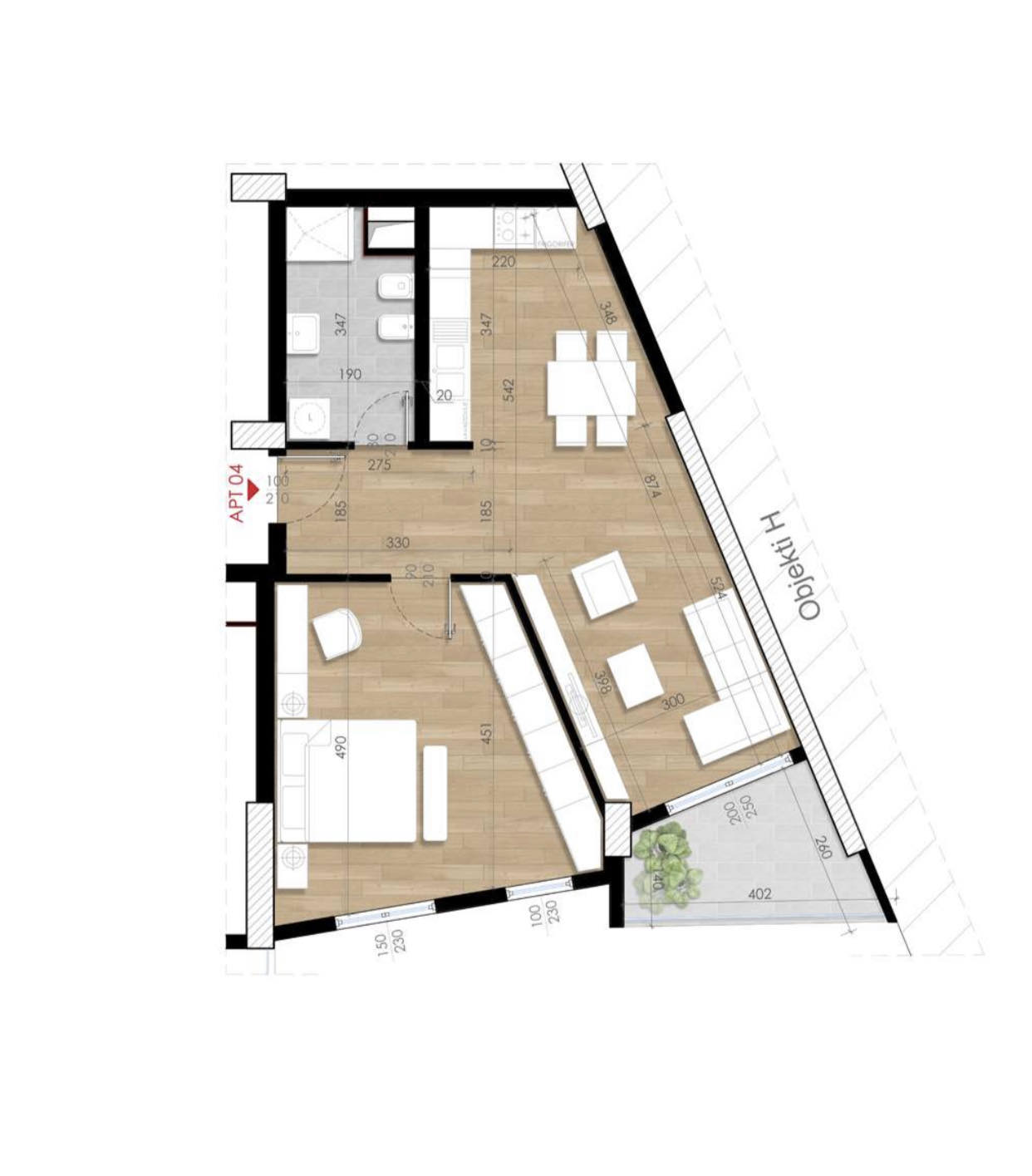 2 Opsione Apartamente 1+1 per SHITJE - TURDIU