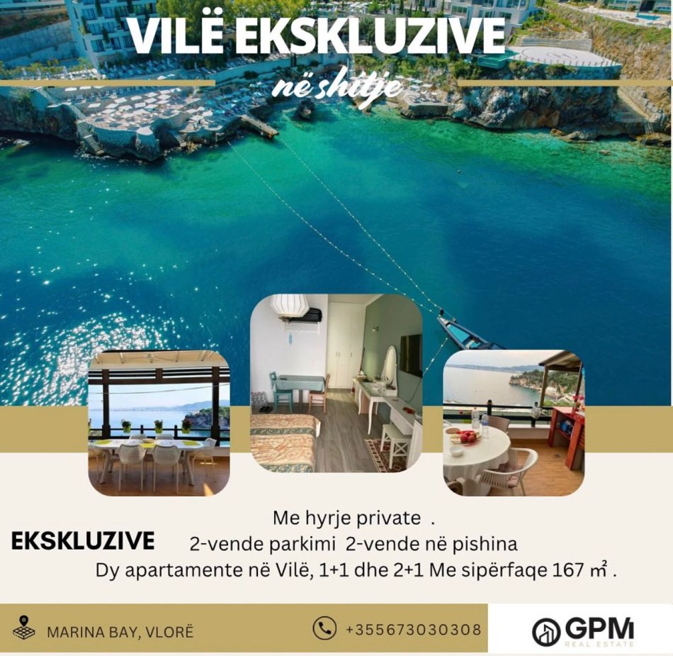 Vlore, shitet Vile 2+1 Kati 0, 167 m² 550.000 € (Marina Bay)