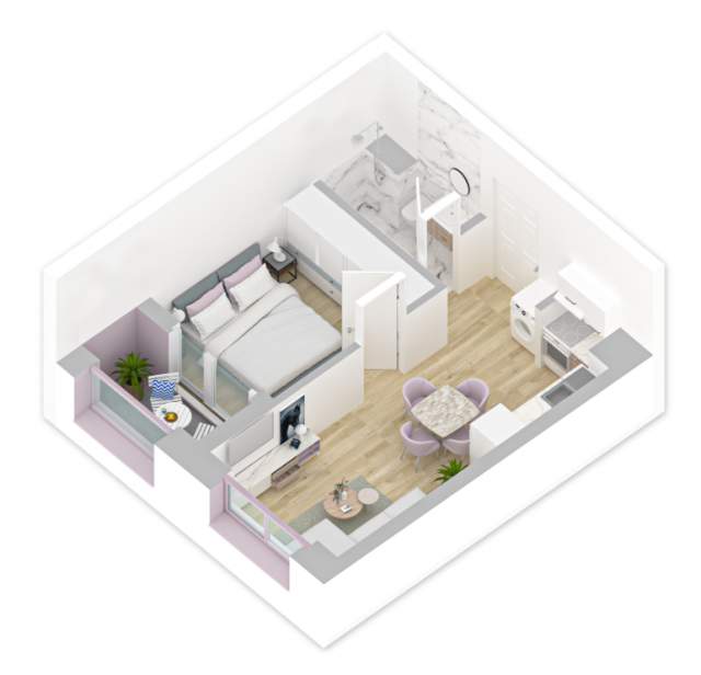 Tirane, shitet apartament 1+1 Kati 5, 48 m²  (Pasho Hysa)