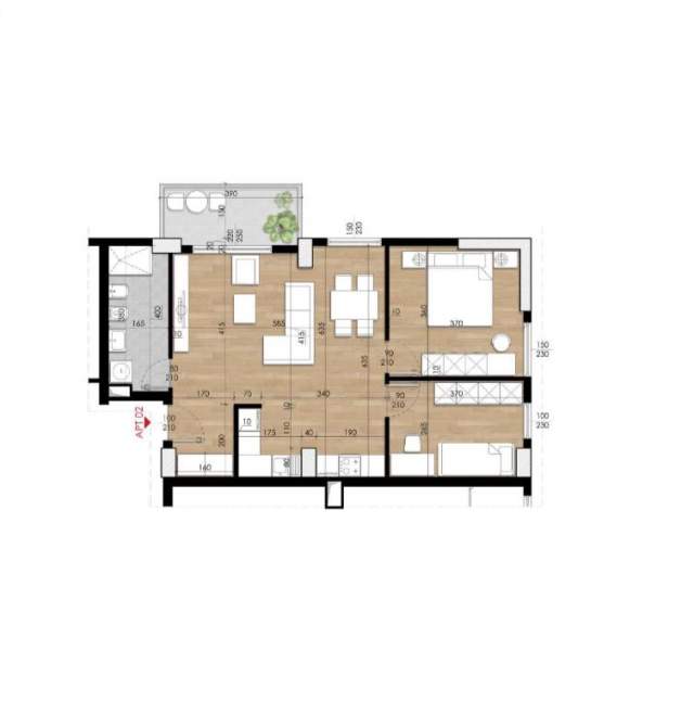 Tirane, shitet apartament 2+1+BLK Kati 11, 91 m² 120.800 Euro (Rruga Dritan Hoxha)