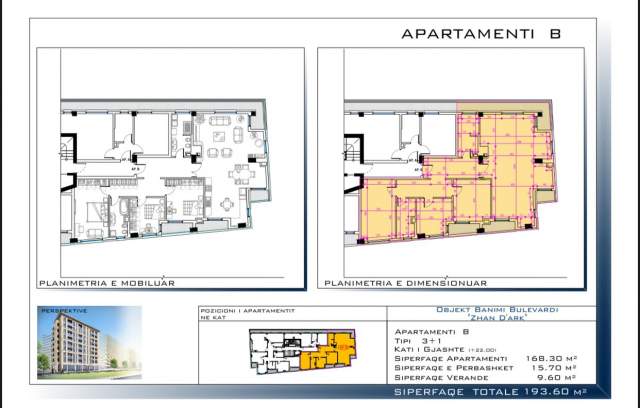 Tirane, shitet Kati 6, 190 m² 475.000 Euro