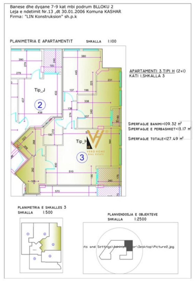 Tirane, shitet apartament 2+1+Ballkon Kati 1, 127 m² 146.600 € (KASHAR)