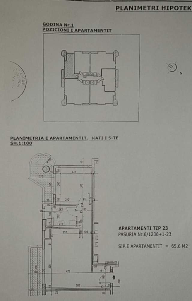 Tirane, shitet apartament Kati 5, 70 m² 97.000 Euro