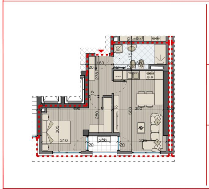 Tirane, shitet apartament 1+1 Kati 7, 67 m² 154.500 € (Bulevardi i Ri)
