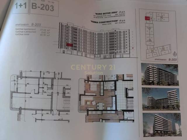 DON BOSKO, SHITET APARTAMENT 1+1 TE KOMPLEKSI "PARALLEL LIVINIG" , 66 m² 69.000 Euro (Don Bosko)
