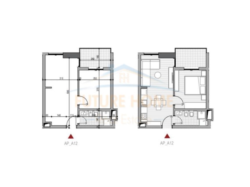 Tirane, shitet apartament 1+1+Ballkon Kati 1, 56 m² 76.000 € (5 MAJ)