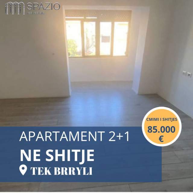 Tirane, shitet apartament 2+1+BLK Kati 3, 82 m² 85.000 Euro (Brryli)