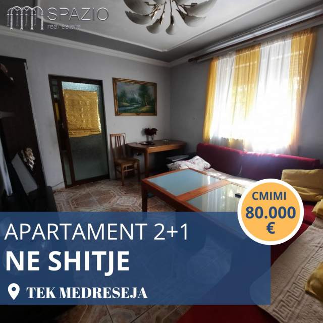 Tirane, shitet apartament 2+1+BLK Kati 1, 80 m² 80.000 Euro (Medreseja)
