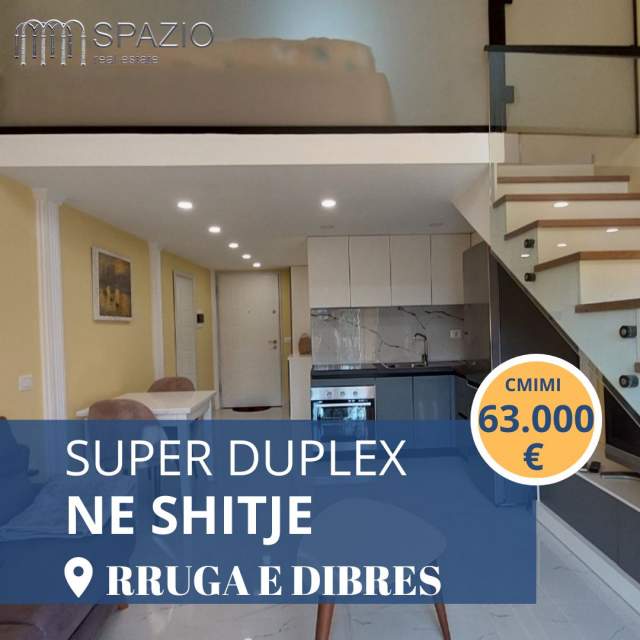 Tirane, shitet apartament Dublex Kati 1, 53 m² 63.000 Euro (Rruga e Dibres)