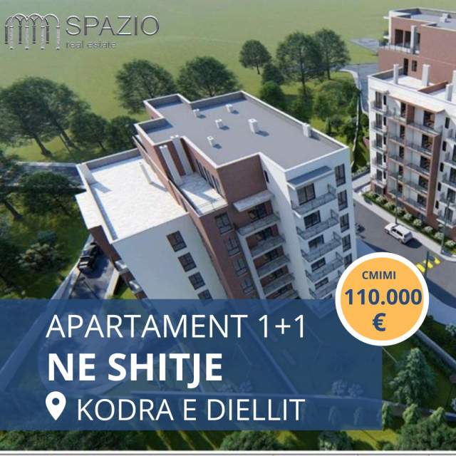Tirane, shitet apartament 1+1 Kati 3, 83 m² 110.000 Euro (Kodra e Diellit)
