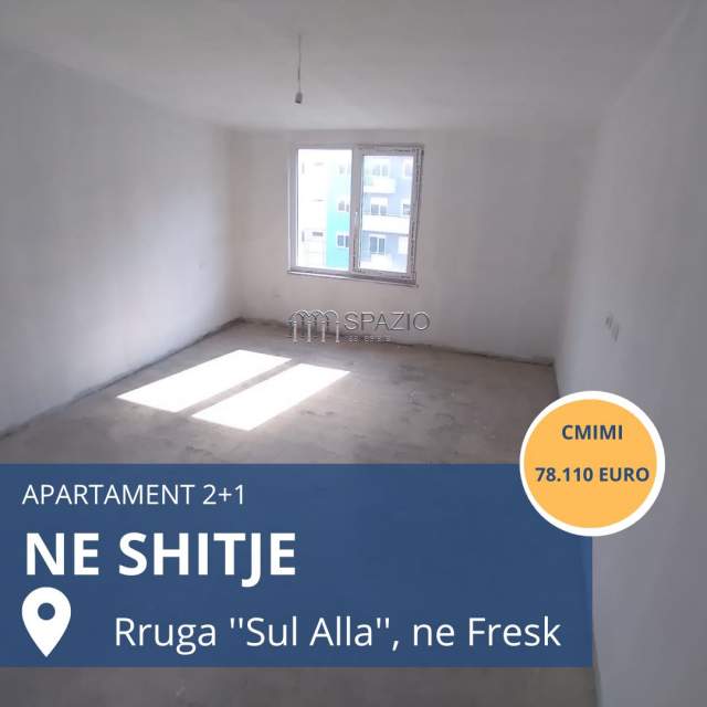 Tirane, shitet apartament 2+1+BLK Kati 5, 107 m² 78.110 Euro (Rruga Sull Alla Fresk)