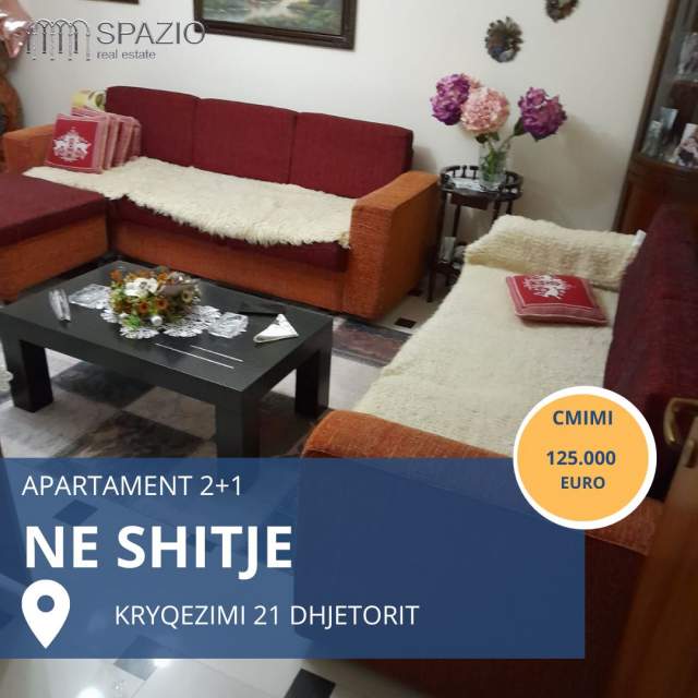 Tirane, shitet apartament 2+1+BLK Kati 1, 78 m² 125.000 Euro (21 Dhjetori)
