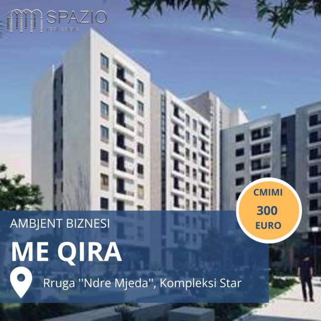 Tirane, jepet me qera ambjent biznesi Kati -1, 100 m² 300 Euro (Rruga Ndre Mjeda)