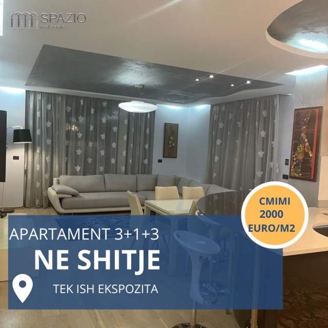 Tirane, shitet 3+1+BLK Kati 2, 212 m² 2.000 Euro/m2 (Ish Ekspozita)