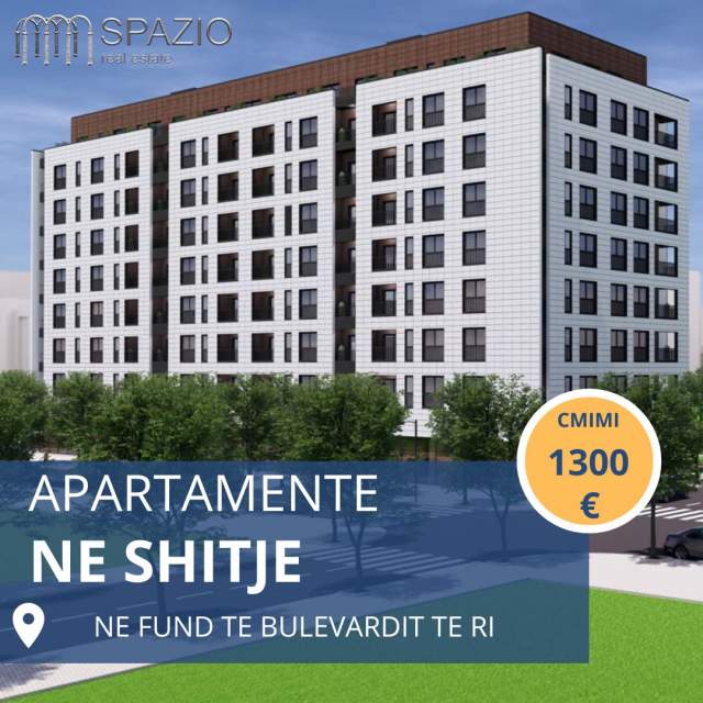 Tirane, shitet apartament 2+1+BLK Kati 6, 116 m² 1.300 Euro/m2 (Bulevardi i Ri)