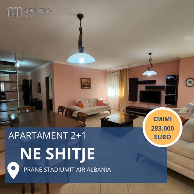 Tirane, shitet apartament 2+1+BLK 143 m² 283.140 Euro (Rruga Elbasanit)