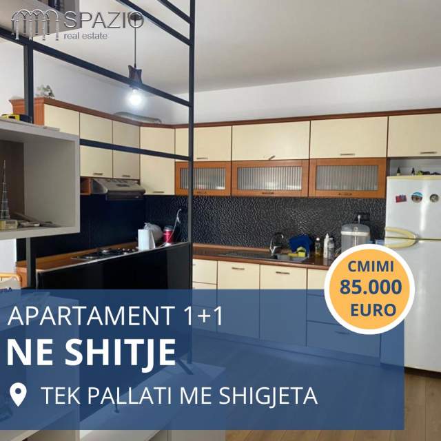 Tirane, shitet apartament 1+1+BLK Kati 4, 67 m² 85.000 Euro (Pallati me Shigjeta)