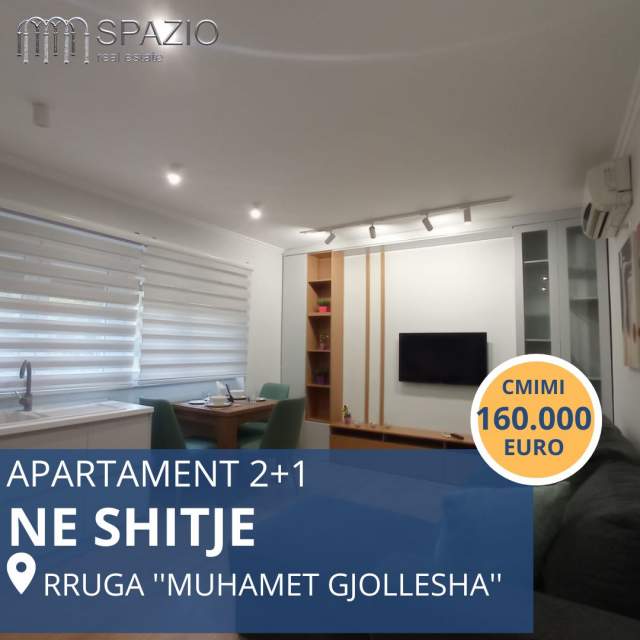 Tirane, shitet apartament 2+1+BLK Kati 2, 75 m² 160.000 Euro (Rruga ''Muhamet Gjollesha'')