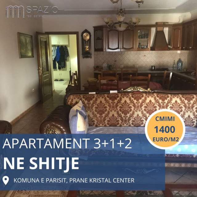 Tirane, shitet apartament 3+1+BLK Kati 7, 163 m² 1.400 Euro/m2 (Komuna e Parisit)