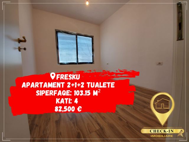 Tirane, shitet apartament 2+1+BLK Kati 4, 103 m² 82.500 Euro (Fresku)