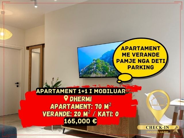 Dhermi, shitet apartament ne plazh 1+1+A+BLK Kati 0, 90 m² 165.000 Euro (Dhermi)