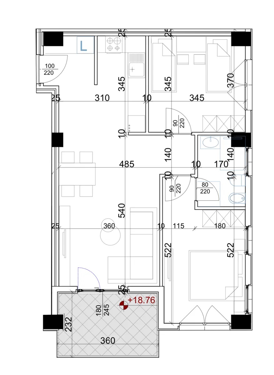 OKAZION... APARTAMENT 2+1 NE RR. DRITAN HOXHA