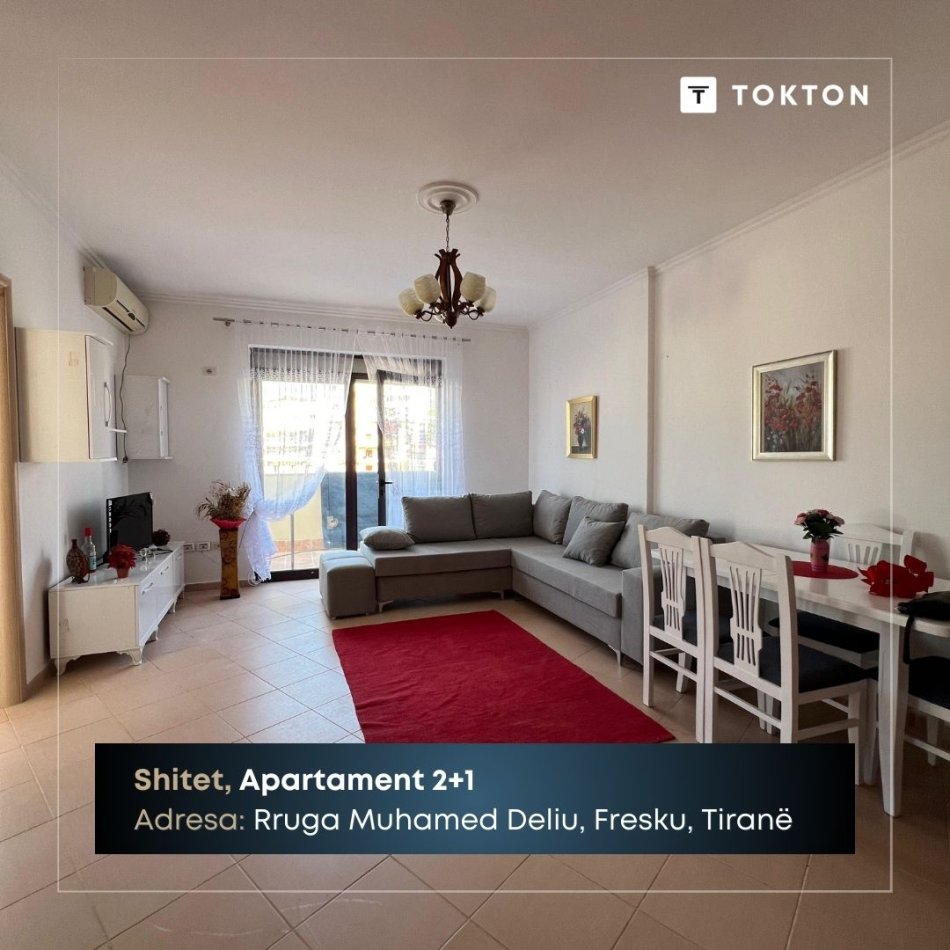 Tirane, shitet apartament 2+1 Kati 5, 90 m² 108.000 € (Fresku) TT 1214