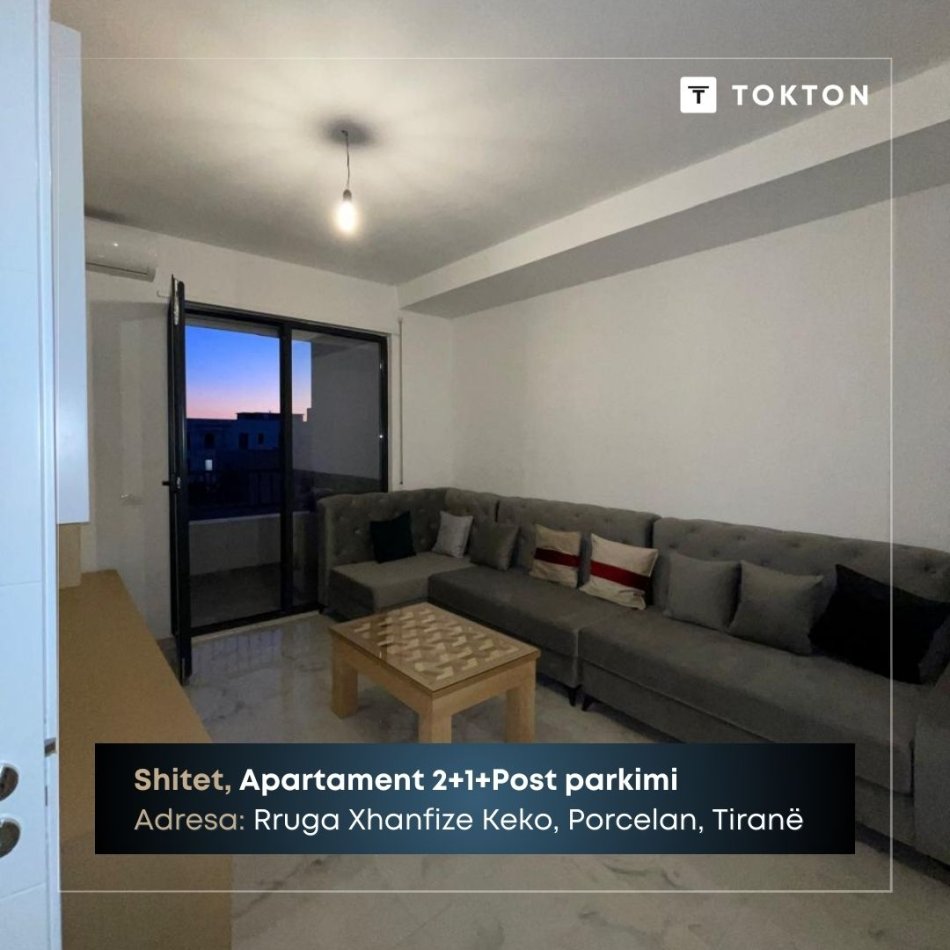 Tirane, shitet apartament 2+1 Kati 7, 104 m² 176.000 € (Rruga Xhanfize Keko, Porcelan, Tiranë) TT 1339
