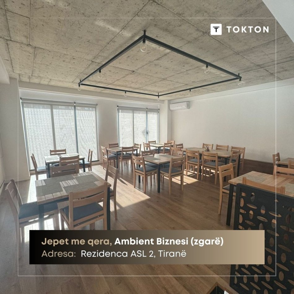 Tirane, jepet me qera ambjent biznesi Kati 0, 80 m² 1.500 € (Rezidenca ASL 2, Rruga Sadik Petrela, Tiranë) TT 1379