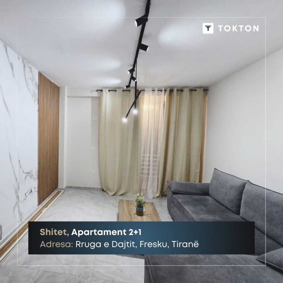 Tirane, shitet apartament 2+1 Kati 1, 75 m² 84.900 € (Rruga e Dajtit, Fresku, Tiranë, TT 1480)