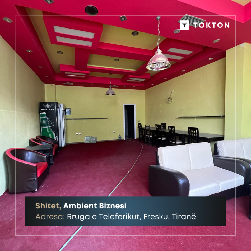 Tirane, shitet ambjent biznesi Kati 0, 100 m² 89.000 € (Rruga e Teleferikut, Fresku, Tiranë, TT 1385)