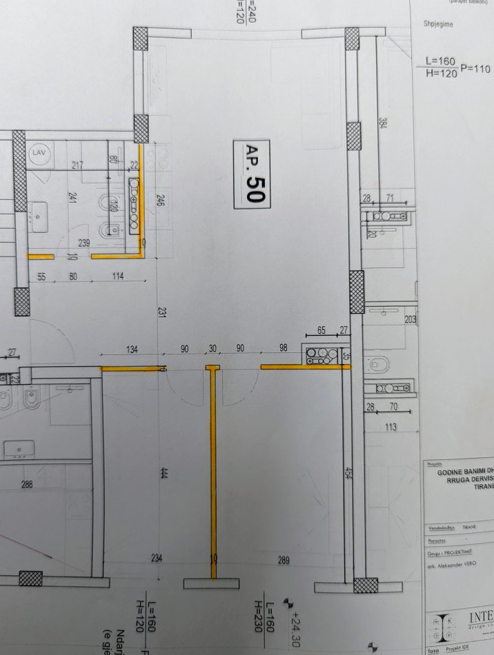 Tirane, shitet apartament 2+1+Ballkon Kati 7, 89 m² 155.000 € (Shkolla e Kuqe)
