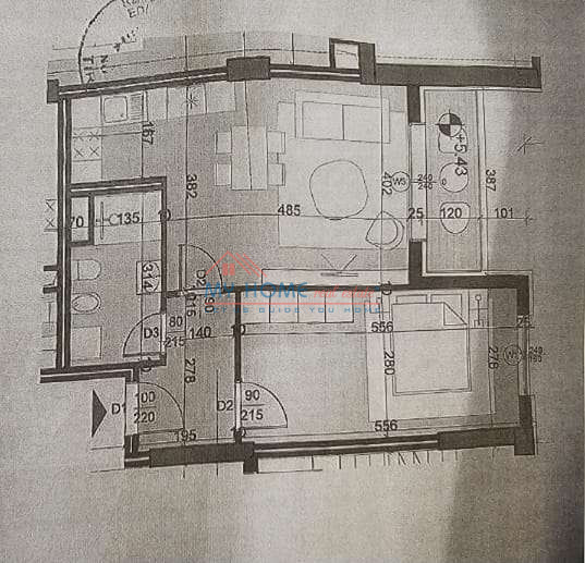 Tirane, shitet apartament 1+1 Kati 3, 