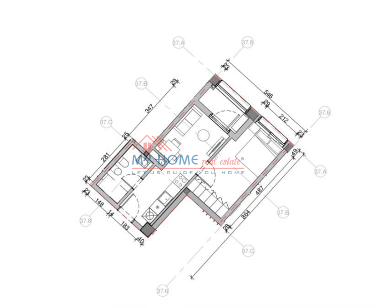 Tirane, shitet apartament 1+1+Ballkon Kati 5, 46 m² 68.900 € (Rruga Pasho Hysa)