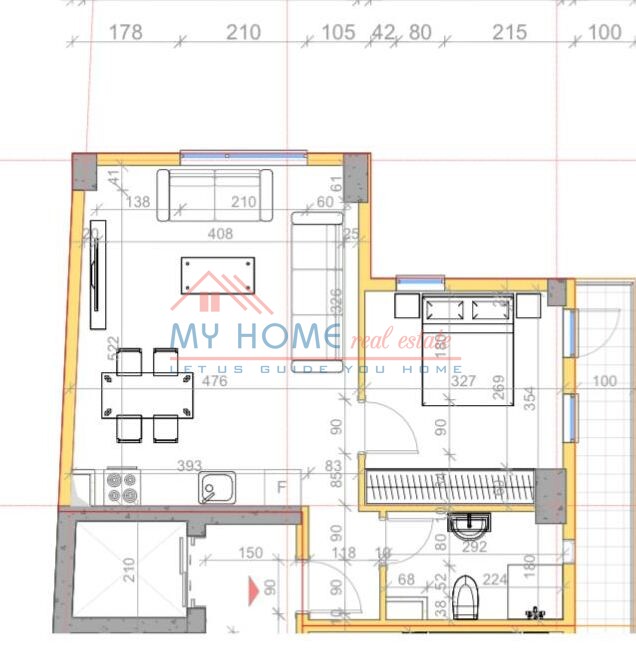 Tirane, shitet apartament 1+1 Kati 7, 68 m² 125.000 € 