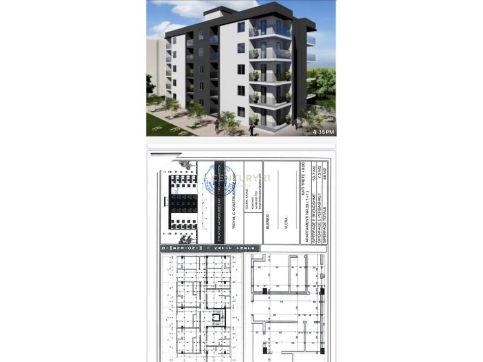 Durres, shitet apartament 1+1 Kati 3, 58 m² 75.400 € (GOLEM MALI ROBIT)