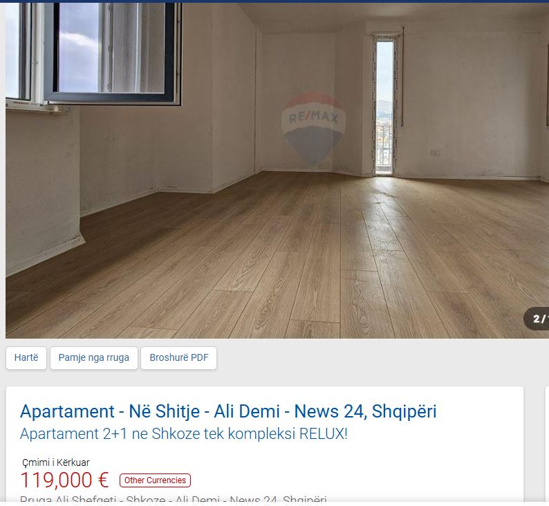 Tirane, shitet apartament 2+1 Kati 5, 97 m² 119.000 € (SHITET NE SHKOZE)