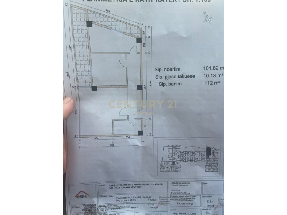 Tirane, shitet apartament 2+1+Ballkon Kati 4, 112 m² 123.000 € (Yzberisht prane KMY)