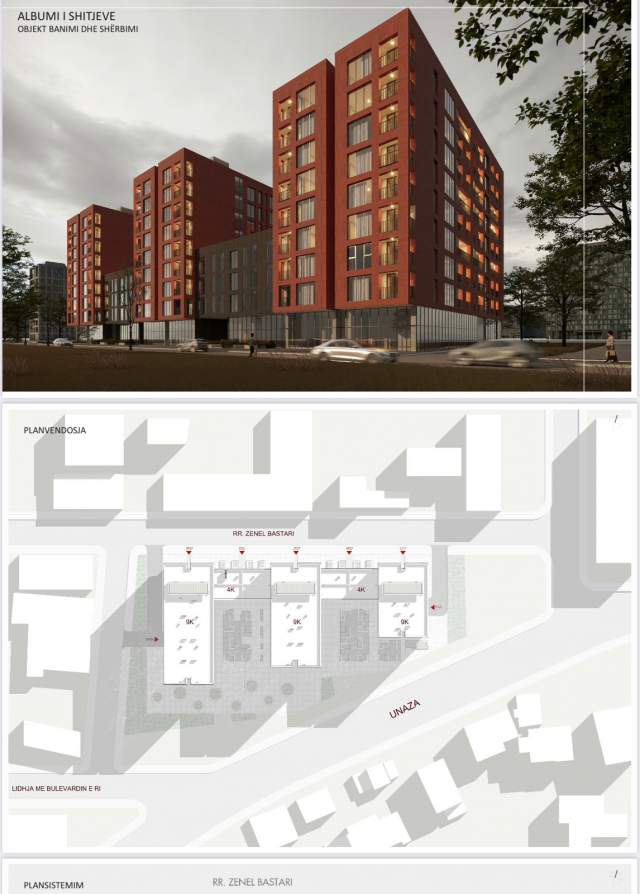 Tirane, shes apartament 1+1+BLK Kati 6, 72 m² 89.000 Euro (Ferit Xhajko)