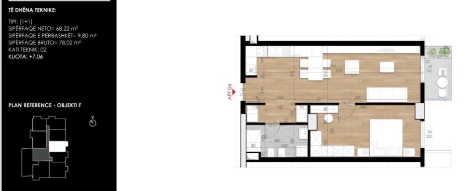 Shitet, Apartament 1+1 ,Garden Rezidence Turdiu