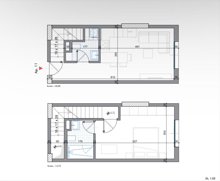 Durres, shitet apartament 1+1 Kati 1, 73 m² 88.200 € (Golem)
