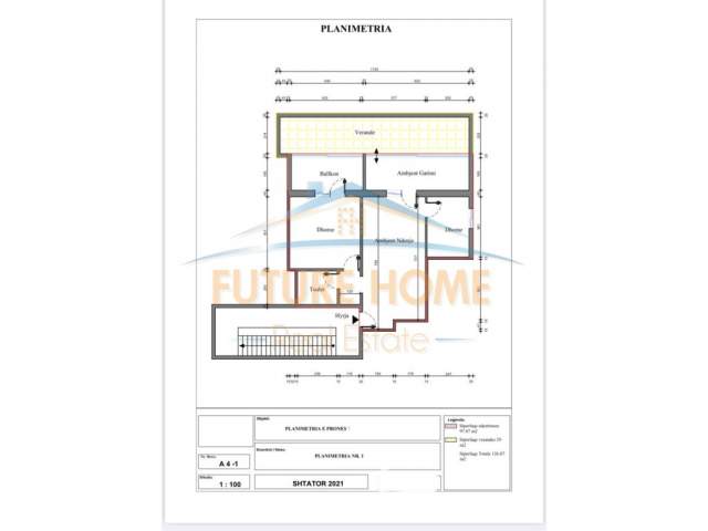 Tirane, shitet  2+1+A+BLK Kati 2, 127 m² 99.000 Euro Kodra e Diellit