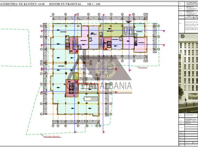 Tirane, shitet dyqan Kati 0, 82 m² 2.200 Euro/m2 (Ish Fusha e Aviacionit)