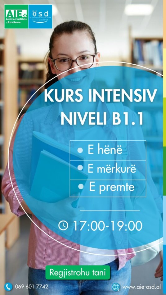 Tirane, kurse gjuhe gjermanisht Kurs intensiv niveli B1.1