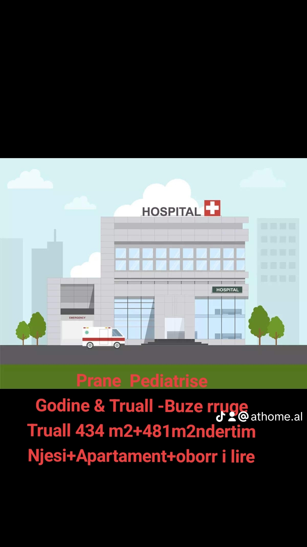 Godine per shitje njesi, prane pediatrise 481+435 m2 truall