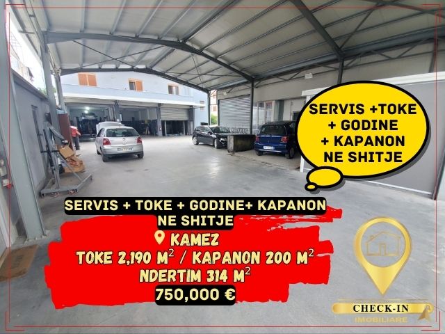 Tirane, shitet ambjent biznesi Kati 0, 2.190 m² 750.000 Euro (Kamez)