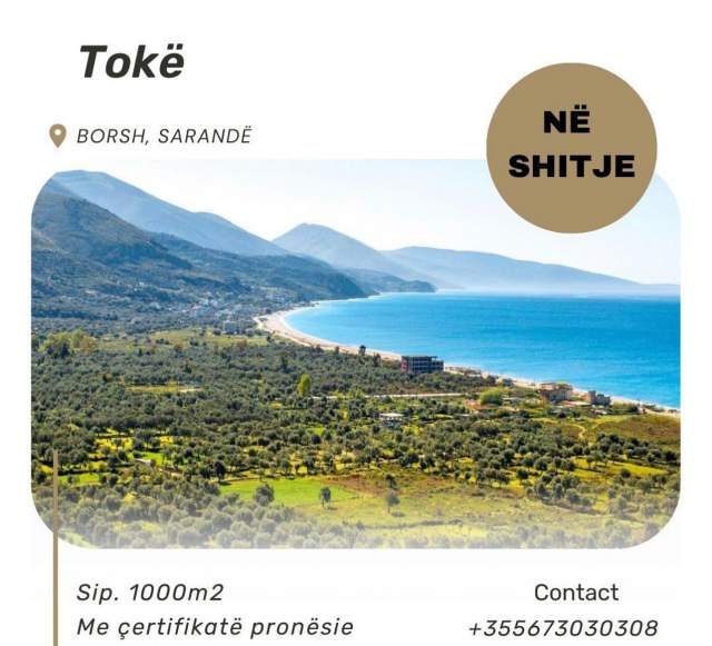 Sarande, shes truall 1.000 m² 80.000 Euro (Borsh)