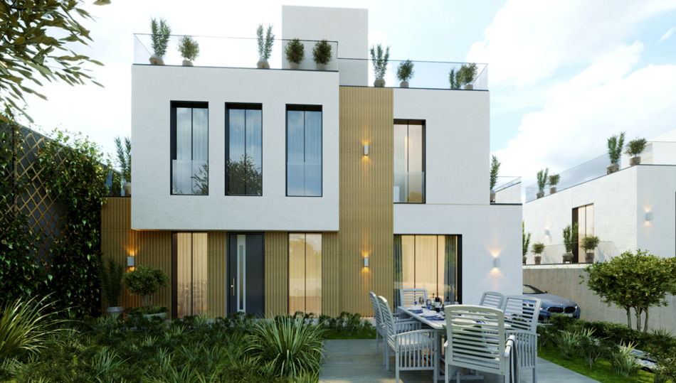 Shitet OFERTE: Vile PREMIUM ,Ngjitur Me: Green Valley Residence (Liqeni I Thate) ** 640.000€ **- 218m2 Ndertim, 300 m2 Truall - Zone Elitare, Pozicion Ideal Afer Liqenit,