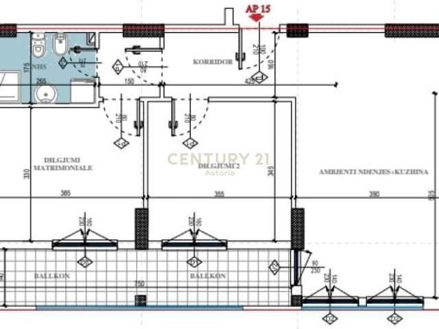 Tirane, shitet apartament 2+1 ne DON BOSKO, Kati 3, 95 m² 102.000 Euro